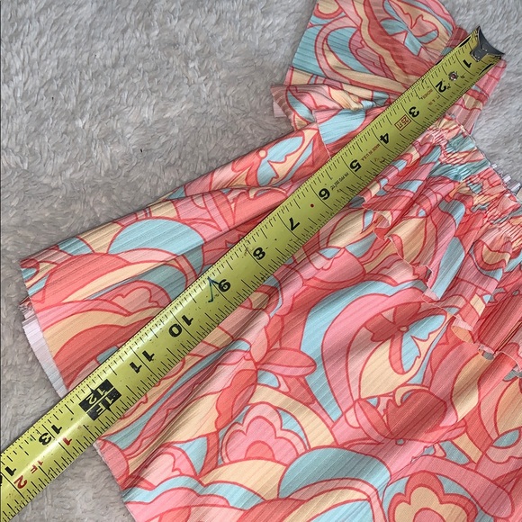 NWT PEEK Orange & Blue Ribbed Babydoll Top 2T Retro Design - Picture 7 of 9